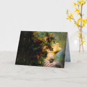 die Holznymphe Karte (Gelbe Blume)