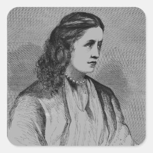 Die Hone. Frau Yelverton Quadratischer Aufkleber