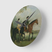 Die Hone. Marcia Pitt Riding mit ihrem Bruder, dem Runde Wanduhr (Winkel)