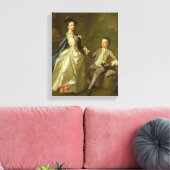 Die Hone. Rachel Hamilton und ihr Bruder Leinwanddruck (Insitu (Wohnzimmer))