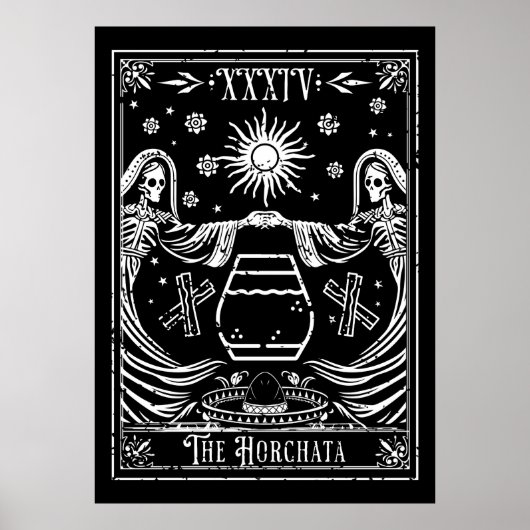 Die Horchata-Tarot-Karte Poster (Vorne)