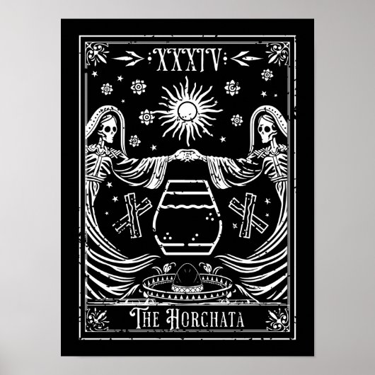 Die Horchata-Tarot-Karte Poster (Vorne)