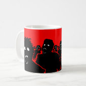 "Die Horden-" Zombie-Kaffee-Tasse Kaffeetasse (Vorderseite Links)