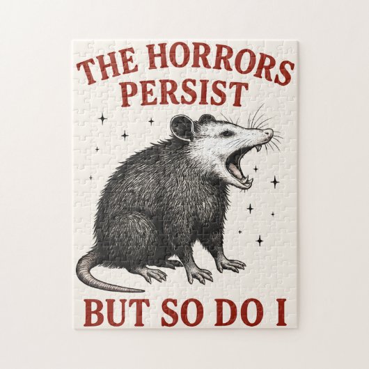Die Horror bestehen fort, aber ich auch Puzzle (Vertikal)