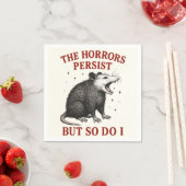 Die Horror bestehen fort, aber ich auch Serviette (Beispiel)