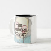 Die Horror halten an Zweifarbige Tasse (Vorderseite Links)