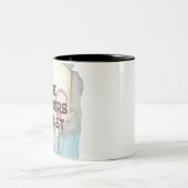 Die Horror halten an Zweifarbige Tasse (Mittel)