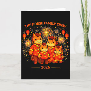 Die Horse Family Crew 2026 Lunar Neujahrs-Matching Karte