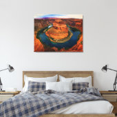 Die Horseshoe-Bend (Leinwand) Leinwanddruck (Insitu (Schlafzimmer))