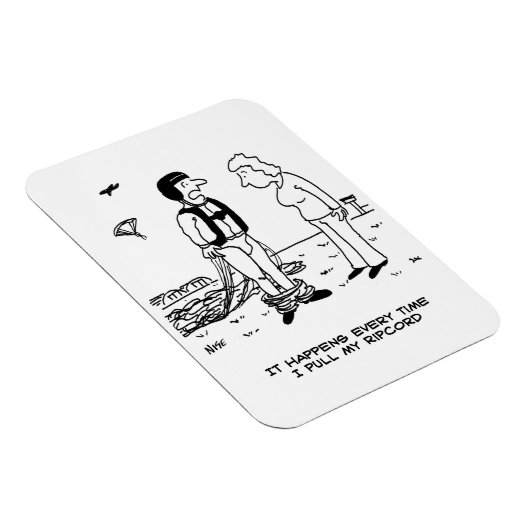 Die Hosen des Parachutisten fallen ab. Magnet (Rechte Seite)