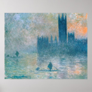 Die Houses of Parliament (Wirkung des Nebels) Poster
