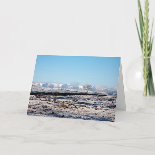 Die Howgill Fells Winter England Holiday Card Karte (Vorderseite)