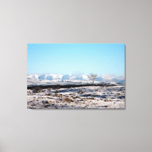 Die Howgill Fells Winter England Holiday Card Leinwanddruck