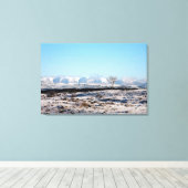 Die Howgill Fells Winter England Holiday Card Leinwanddruck (Insitu (Holzboden))