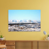Die Howgill Fells Winter England Holiday Card Leinwanddruck (Insitu (Wohnzimmer))