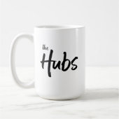 Die Hubs-Typografie im sonnigen Raum oder in der H Kaffeetasse (Links)