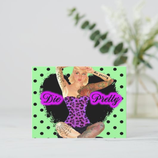 Die Hübsch Postkarte (Stehend Vorderseite)