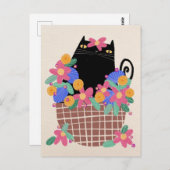 Die Hübsche Blume Postkarte (Vorne/Hinten)