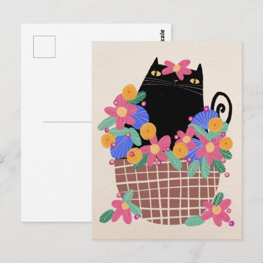 Die Hübsche Blume Postkarte (Vorne/Hinten)