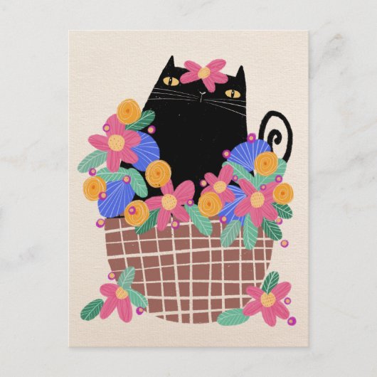 Die Hübsche Blume Postkarte (Vorderseite)