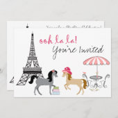 Die Hübsche Einladung von Ponies Paris Horse zum G (Vorne/Hinten)
