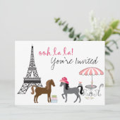 Die Hübsche Einladung von Ponies Paris Horse zum G (Stehend Vorderseite)