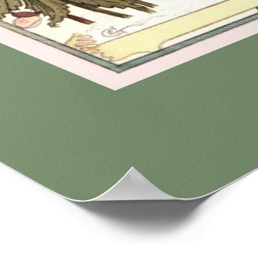 Die hübsche Gärtnerin Klassik Französisch Schweize Poster (Ecke)