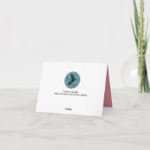 Die Hübsche Hochzeitskollektion der Peony Floral Dankeskarte (Rückseite)