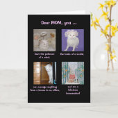 Die Hübsche Katze am lustigen, individuell anpassb Karte (Gelbe Blume)