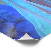 Die hübsche Wahrsagerin im Glanz der Kristallkugel Poster (Ecke)