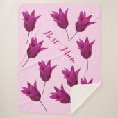 Die hübschen Tulpen der besten Mutter Sherpadecke (Vorderseite)