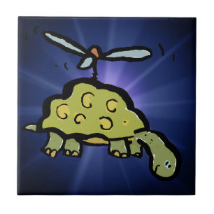die Hubschraube Schildkröte Fliese