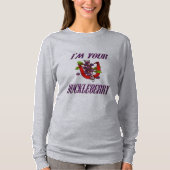 Die Hufeisen-grundlegender langer Hülsen-T - Shirt (Vorderseite)