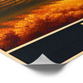 Die Hügel der Toskana - Vintage Poster (Ecke)