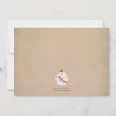 Die Huhn-Henne-Mädchen-Nacht, die vor Party Einladung (Rückseite)