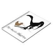 Die Hühner erinnern sich (Dinosaurier-Cartoon) Notizblock (Linke Seite)