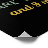 Die Hühner fordern, dass ich Vintagen Bauer gehen  Poster (Ecke)