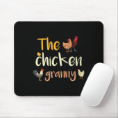 Die Hühner Oma Lustiger Hahn Huhn Küken Mousepad (Mit Mouse)