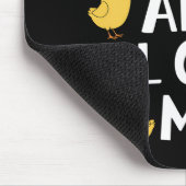 Die Hühner sind überall in meinem sonnigen Ostern Mousepad (Ecke)