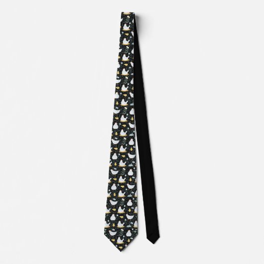 Die Hühner träumen in der Kulisse des Schwarzen Krawatte (Vorderseite)