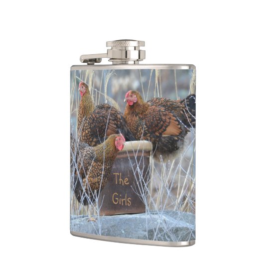 Die Hühnerflasche der Mädchen Flachmann (Links)