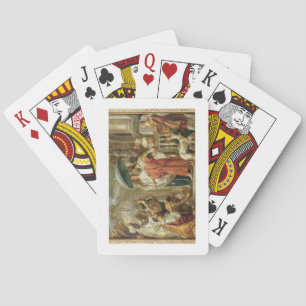 Die Huldigung des Kalifen Harun Al-Rashid an Charl Spielkarten