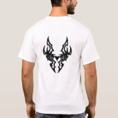 Die Hülsen-Schwarz-Logo-abstrakte Rückseite der T-Shirt (Rückseite)