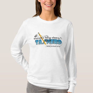 Die Hülsen-Steuer-Nerd-T - Shirt der Frauen langer