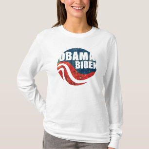 Die Hülsen-T-Shirt Frauen GrungeObama Biden langes T-Shirt