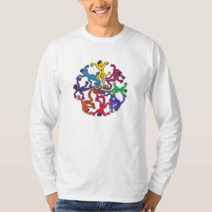 Die Hülsen-T-Shirt-Hemd-Kreis der Männer langer T-Shirt