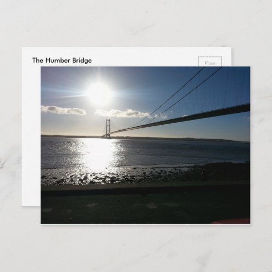Die Humber-Brücke Postkarte (Vorne/Hinten)