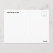 Die Humber-Brücke Postkarte (Rückseite)