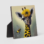 Die Hummel Giraffe Fotoplatte (Vorderseite)