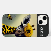 Die Hummel Giraffe Personalisiert Case-Mate iPhone Hülle (Rückseite (Horizontal))